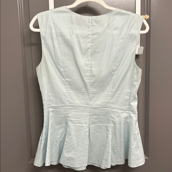 Theory - Cotton Peplum Blouse - Picture 5 of 7